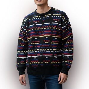 Wild Thunder Vintage Knitted Crewneck Sweater Size XL 18/20 Jr. Youth